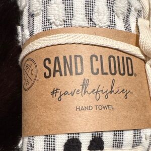 Turkish Quality Black and White Hand Towel